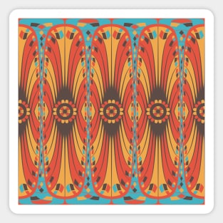 Geometric extravaganza pattern Magnet